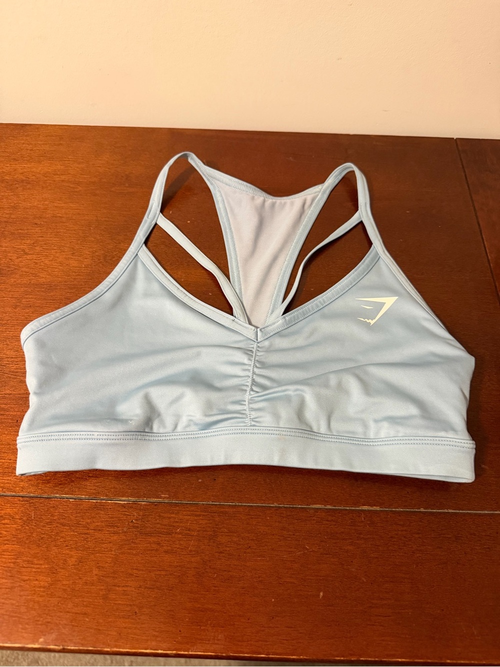 Gymshark Light Blue Strappy Sports Bra